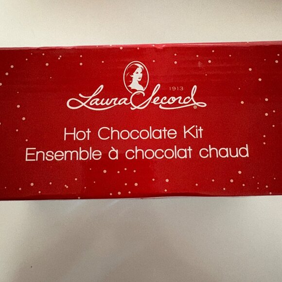 Laura Secord Hot Chocolate Kit Jar Mug Salted English Toffee Flavor Sealed Gift - Picture 2 of 5